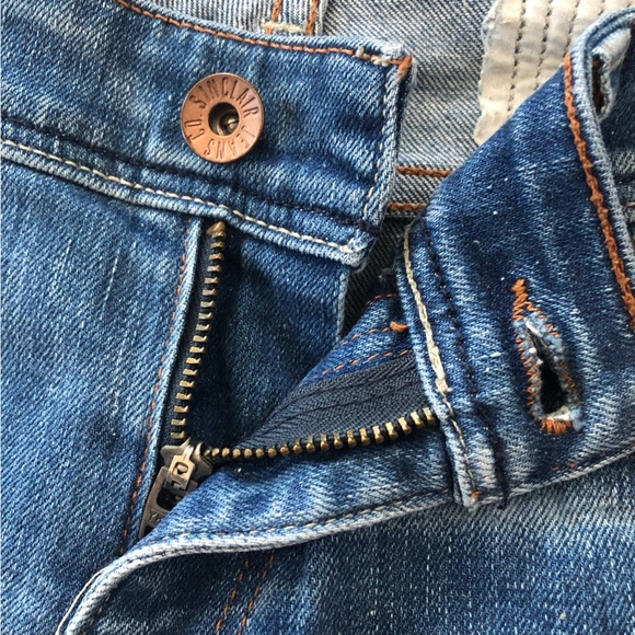 Sinclair MFGRP. Made in USA Distressed Jeans Size 26 - Picture 9 of 15